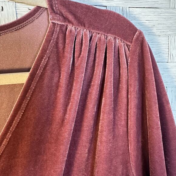 Soft surrounding womens dress velvet pink fairy whimsiGoth romantic plus size - Picture 3 of 12